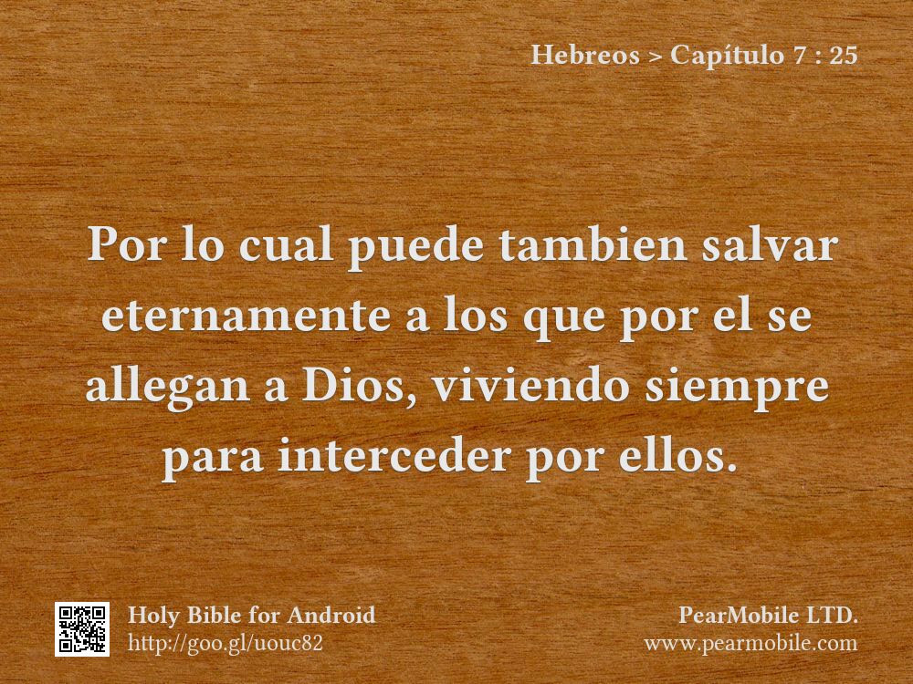 Hebreos, Capítulo 7:25